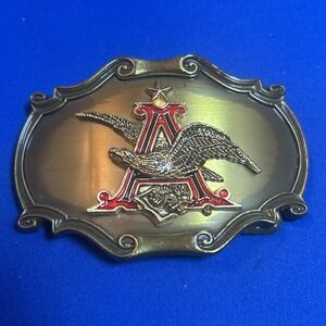 Vintage USA made ANHEUSER BUSCH‎ belt buckle Raintree 1978 western